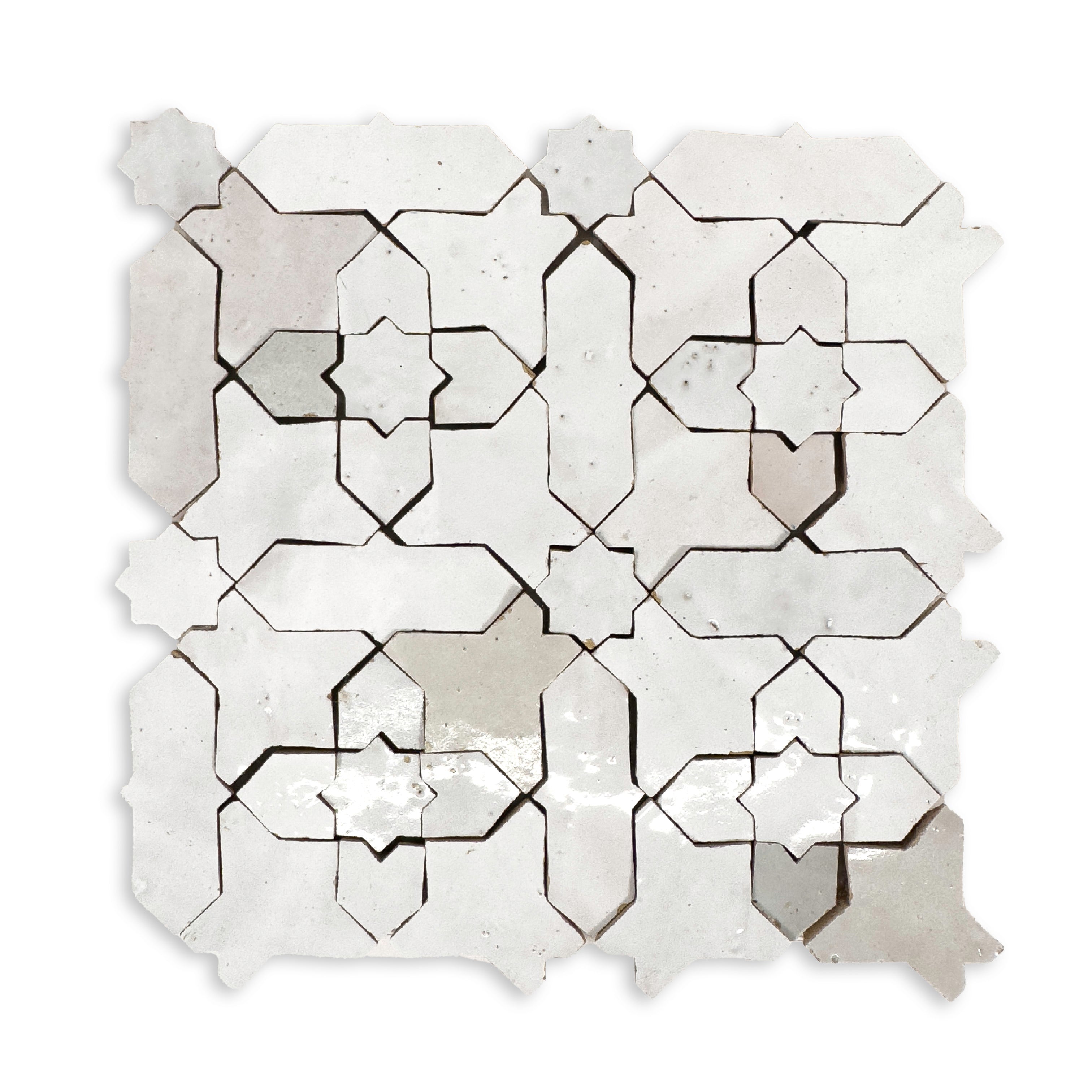 Zellij Tic Tac Toe Terracotta Mosaic