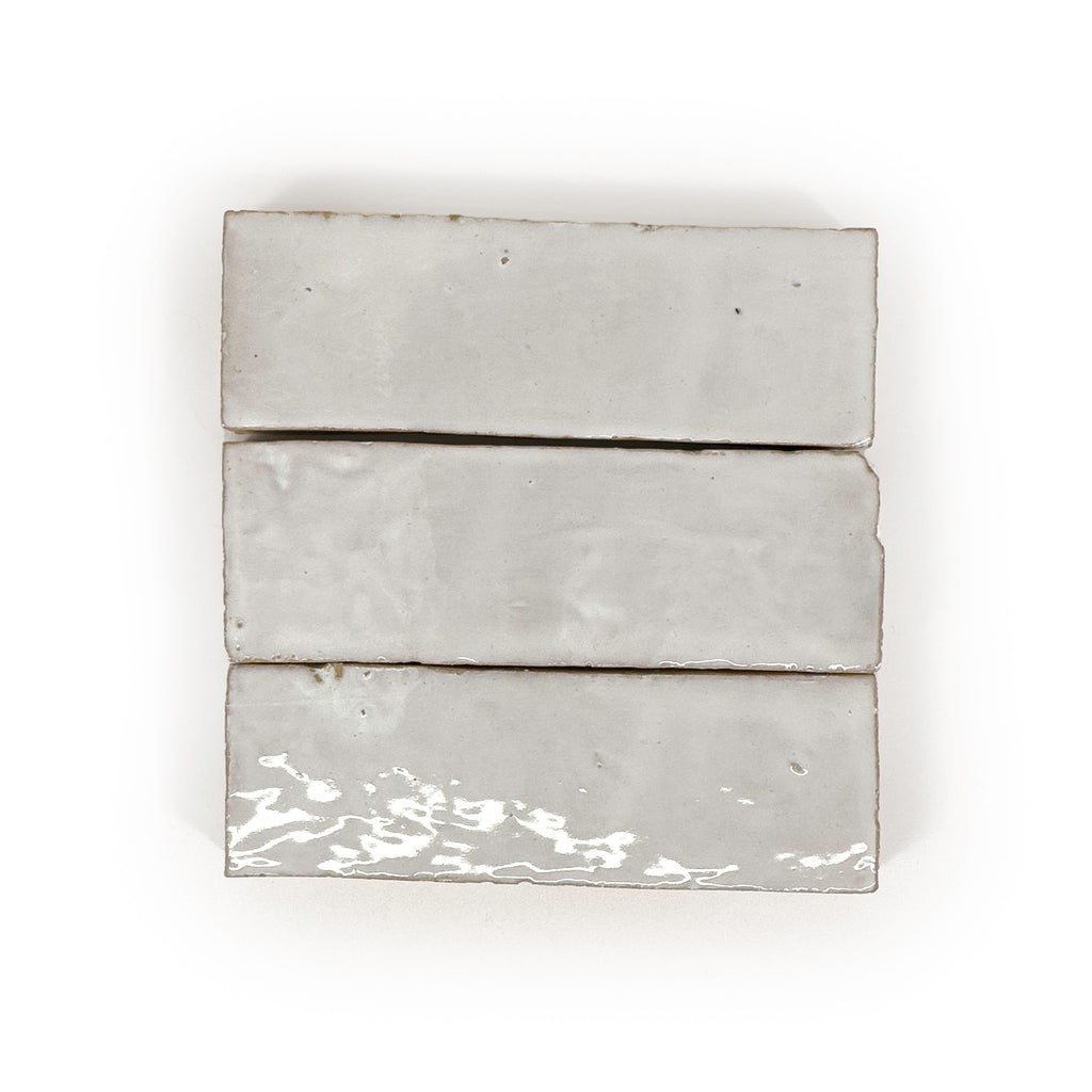 Zellij Ibis White Terracotta 2X6 Wall Tile