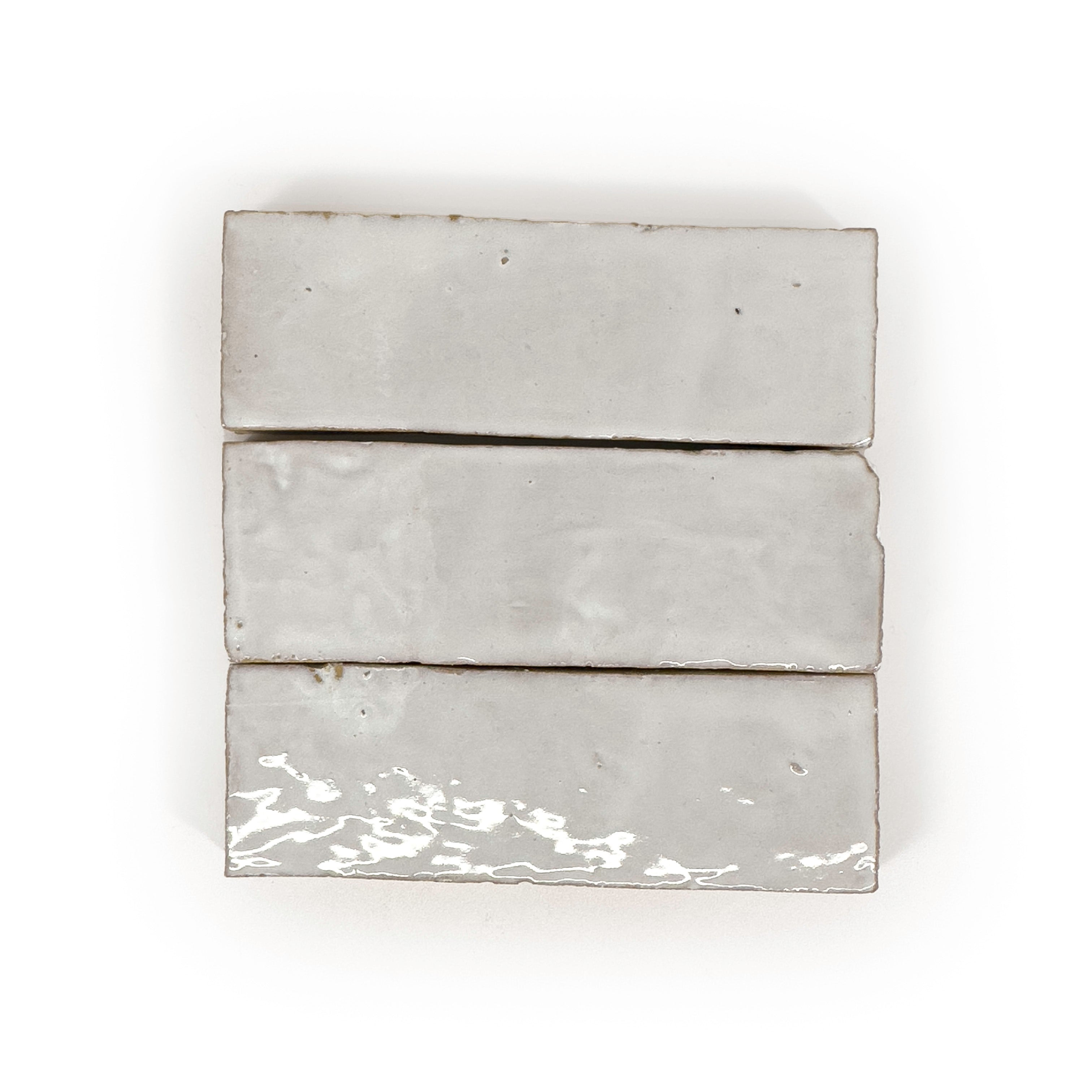 Zellij Ibis White Terracotta 2X6 Wall Tile