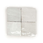 Zellij Ibis White Terracotta 4X4 Wall Tile