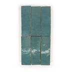 Zellij Persian Blue Terracotta 2X6 Wall Tile