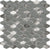 Elements Silver Hexagon Glass Mosaic