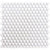 GetAround | White Penny Round Tile Glossy 3/4 | 12x12 Sheet - Sample