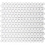 GetAround Penny Round Mosaic Tile | White | Matte Finish | 12x12 Sheet - Mission Stone & Tile