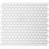 GetAround Penny Round Mosaic Tile | White | Matte Finish | 12x12 Sheet - Sample