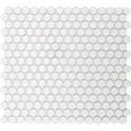 GetAround Penny Round Mosaic Tile | White | Matte Finish | 12x12 Sheet - Mission Stone & Tile