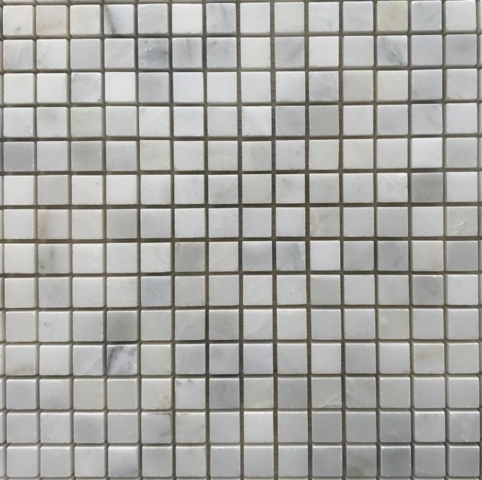 5/8 Square Mosaic | Oriental White | Polished - Sample