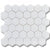 Matte Porcelain 2" Hexagon Mosaics | White - Sample