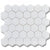Matte Porcelain 2" Hexagon Mosaics | White