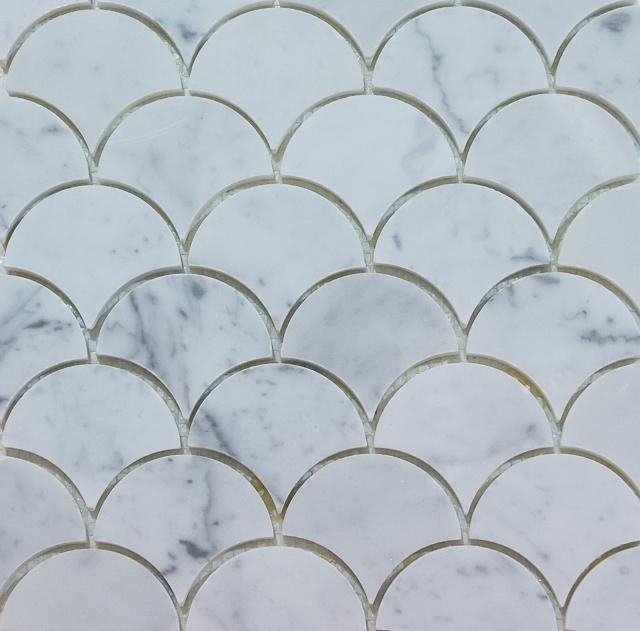 Curve Appeal | Bianco Carrara Large - Mission Stone & Tile