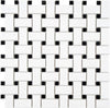 Basketweave | Ceramic White and Black