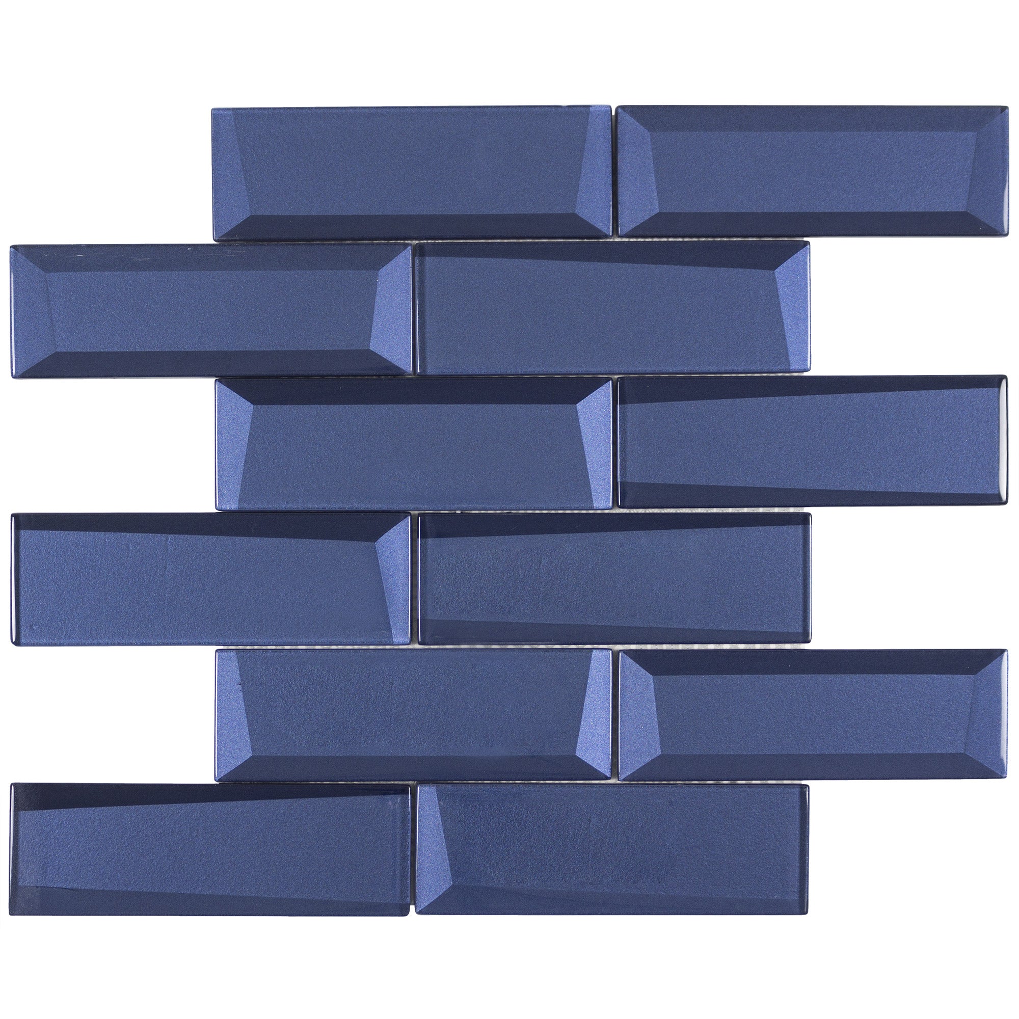 Forma | Porto Blu Bricks Mosaic Tile 12 x 15 - Sample