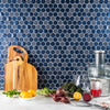 Forma | Porto Blu Hexagons Mosaic Tile 12 x 13