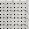 Basketweave | Bianco Carrara / Black Dot | Honed - Sample - Mission Stone & Tile