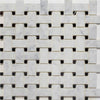 Basketweave | Bianco Carrara / Black Dot | Honed