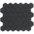 Matte Porcelain 2" Hexagon Mosaics | Black - Sample