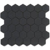 Matte Porcelain 2" Hexagon Mosaics | Black - Mission Stone & Tile