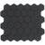 Matte Porcelain 2" Hexagon Mosaics | Black